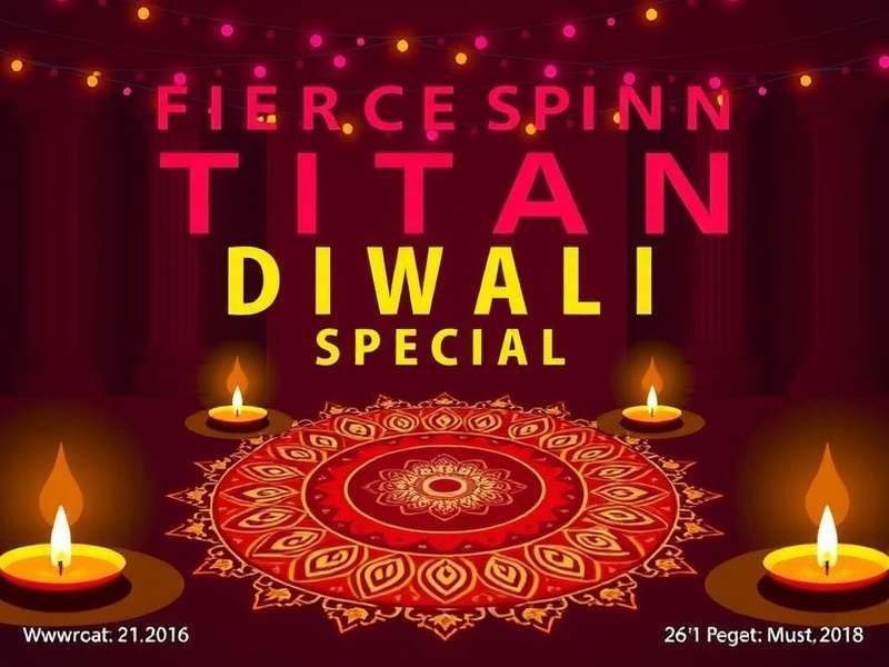Fierce Spin Titan Diwali Celebration Fierce Spin Titan Diwali special event with rangoli and diyas